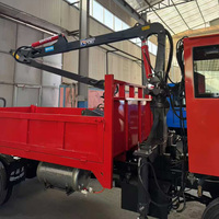 Camion benne tout-terrain 4x4 agricole à déchargement hydraulique automatique, véhicule de transport multifonctionnel