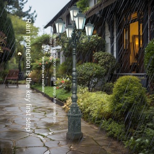 Landscape Outdoor Solar Flower Light <b>for</b> <b>Garden</b> Waterproof IP65 lane Courtyard Lighting High and Low <b>Pole</b> <b>Garden</b> Light Solar - Product Image 1