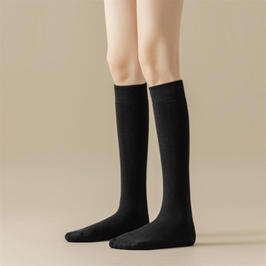 Pure Cotton Thickened Terry Cloth Knee <b>Socks</b> For Women Warm Autumn <b>Winter</b> Solid Color Casual <b>Socks</b> - Product Image 4