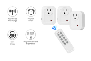 Max 10A không dây điều khiển từ xa cửa hàng 433.92MHz các nhà sản xuất cung cấp không dây Ổ cắm điện cắm - Product Image 4
