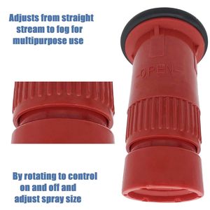 Buse de tuyau d'incendie flexible NST/NH de 1 à 1/2 pouces, 75 Gpm, jet de polycarbonate, brouillard, équipement industriel de <span class=keywords><strong>pompier</strong></span> - Product Image 4