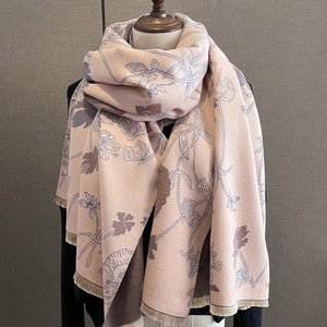 Nouvelle Écharpe Longue en Coton Effet Cachemire Camélia Haut de Gamme Automne/Hiver, Cape Chaude pour Bureau et Climatisation, Cache-Cou Chaud pour Femme - Product Image 3
