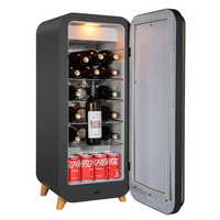 Vinopro Refroidisseurs à vin professionnels personnalisés de 50L Réfrigérateur à bière intelligent Cave à vin Réfrigérateur à boissons 22 bouteilles