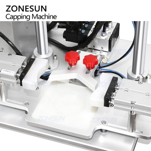 ZONESUN ZS-XG450S Desktop Semi-automatic Servo-driven <b>Sauce</b> Cosmetic Glass Bottle Jar Metal Can Cap Screw Capping Machine - Product Image 4