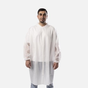 Chế biến thực phẩm người đàn ông nha khoa tùy chỉnh dài 3 túi PP không dệt y tế dùng một lần phòng thí nghiệm áo trắng - Product Image 2