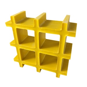 Grille en PRV moulée de haute qualité 1220*2440mm en fibre de verre pour sol, avec renfort en mini-maille plastique - Product Image 1