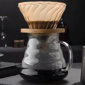 Dripper Kit pembuat kopi 2 dalam 1, Server kopi 500ML dengan Dripper kopi kaca - Product Image 5