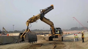 27m <strong>Long</strong> <strong>Boom</strong> Clamshell Telescopic <strong>Arm</strong> For <strong>Excavator</strong>