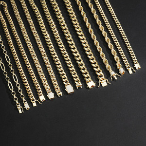 <span class=keywords><strong>Collana</strong></span> <span class=keywords><strong>a</strong></span> Catena Intrecciata Hip-Hop di Alta Qualità, Placcata in Oro 14k, Impermeabile, Gioielli alla Moda per Uomini e Donne - Product Image 6