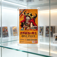 Boîte de présentation magnétique en acrylique transparente, écologique et anti-UV pour collection de cartes One Piece TCG OP17 Booster Box