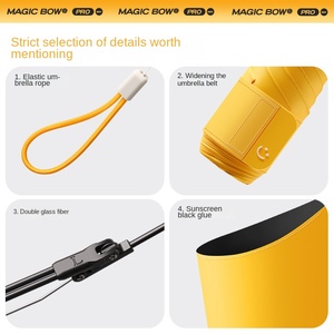 50% Ultra-Light Pocket <b>Umbrella</b> Black Rubber Sunscreen Rain Dual-Use Female Sun <b>Umbrella</b> Manufacturers Spot Wholesale Printing - Product Image 5