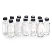 Bouteilles en verre transparentes de voyage 60ml/120ml (2oz/4oz) avec finition mate, option gravure, bouchon à vis, sérigraphie pour whisky, vin, tequila