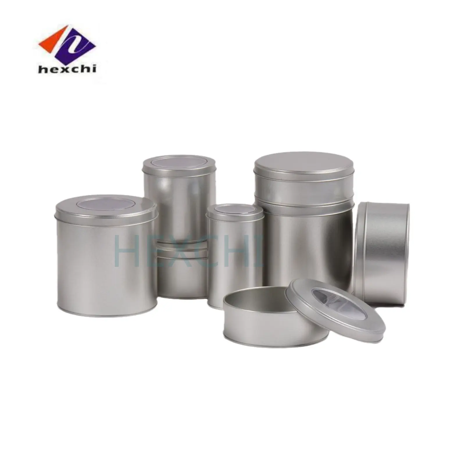 Silver Color Aluminum Tin Jars Metal Empty Storage Box Refillable Bottle Screw Top Cosmetic Storage
