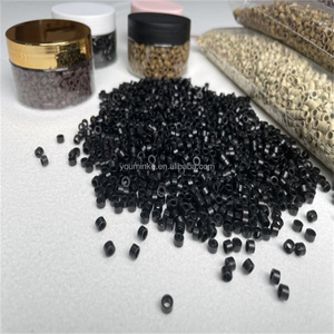 Anneaux <span class=keywords><strong>micro</strong></span>-liens personnalisés AWYQYH avec logo, perles pour extensions de cheveux humains, <span class=keywords><strong>micro</strong></span>-perles pré-chargeées, tubes en cuivre, usage commercial - Product Image 4