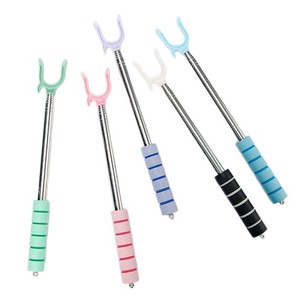 Stainless Steel Telescopic <b>Clothes</b> <b>Rack</b> Extendable Drying Fork Portable Travel Clothesline Standing Type Clothing Organizer - Product Image 2