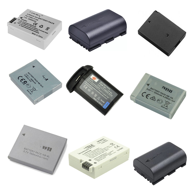 Eenjee LP-E4 LP-E6 LP-E8 LP-E10 LP-E12 LP-E17 LP-E19 Li-Ion Rechargeable Camera Batteries for -in Stock 12 Months Warranty