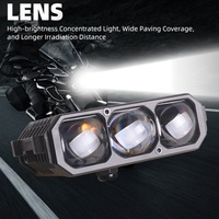 Sanvi S30 12V 5500K Luces LED para Parrilla de Coche, Faros Auxiliares con Lente Proyector, Lámparas Delanteras de 15000 Lúmenes para Accord Nuevo