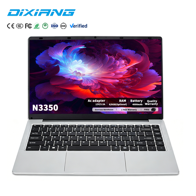 Brand New OEM the Cheapest Laptop 14 Inch N3350 RAM 6GB SSD 64GB 128GB Plastic Shell Intel Laptop Educational Laptop Notebook