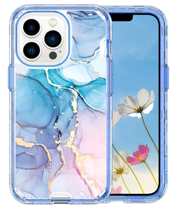 เคสโทรศัพท์ลายหินอ่อนไล่เฉดสีหรูหราสำหรับ iPhone 14 Pro Max ป้องกันเลนส์หลากสี ป้องกันแรงกระแทก ฝาหลังนิ่ม - Product Image 1