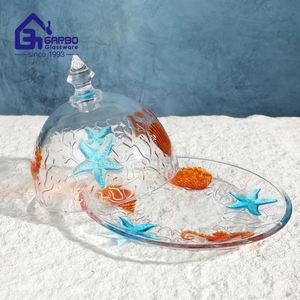 فراشة زهرة الحب تصميم جديد سعر المصنع بخاخ ملون تقديم طبق حلوى طبق حلوى جرة بالجملة - Product Image 6