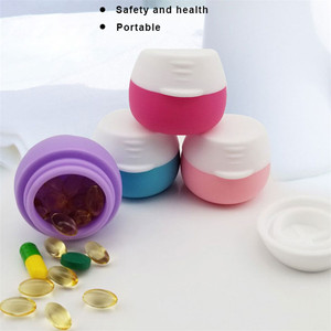 Accessoires de voyage pour femmes, pot avec couvercle pour cosmétiques, <span class=keywords><strong>maquillage</strong></span>, crème pour le visage, 20 ml, récipient de voyage en silicone anti-fuite - Product Image 1