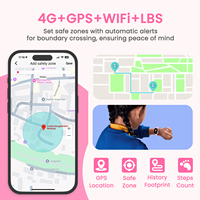 LAGENIO K3 4G Kartu SIM Panggilan Video Jam Tangan Pintar GPS/WIFI/LBS Lokasi Mode Kelas Tombol SOS CE FCC RoHS Jam Tangan Pintar Anak