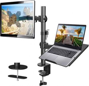 Single Monitor <b>Desk</b> Mount Stand for Laptop Holds <b>Computer</b> Screen up to 17 Inch New Stock Notebook Monitor Mount - Product Image 1