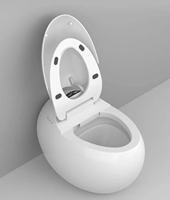 Nouvelle conception de toilette intelligente automatique à capteur automatique, de forme ovale, monobloc, avec bidet électrique