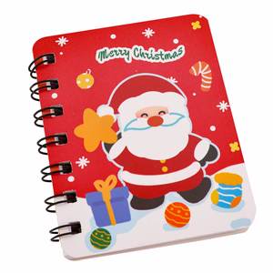 Cuaderno Espiral Navideño Mini A7 para Estudiantes, con Diseño de Papelería Navideña de Dibujos Animados - Product Image 5