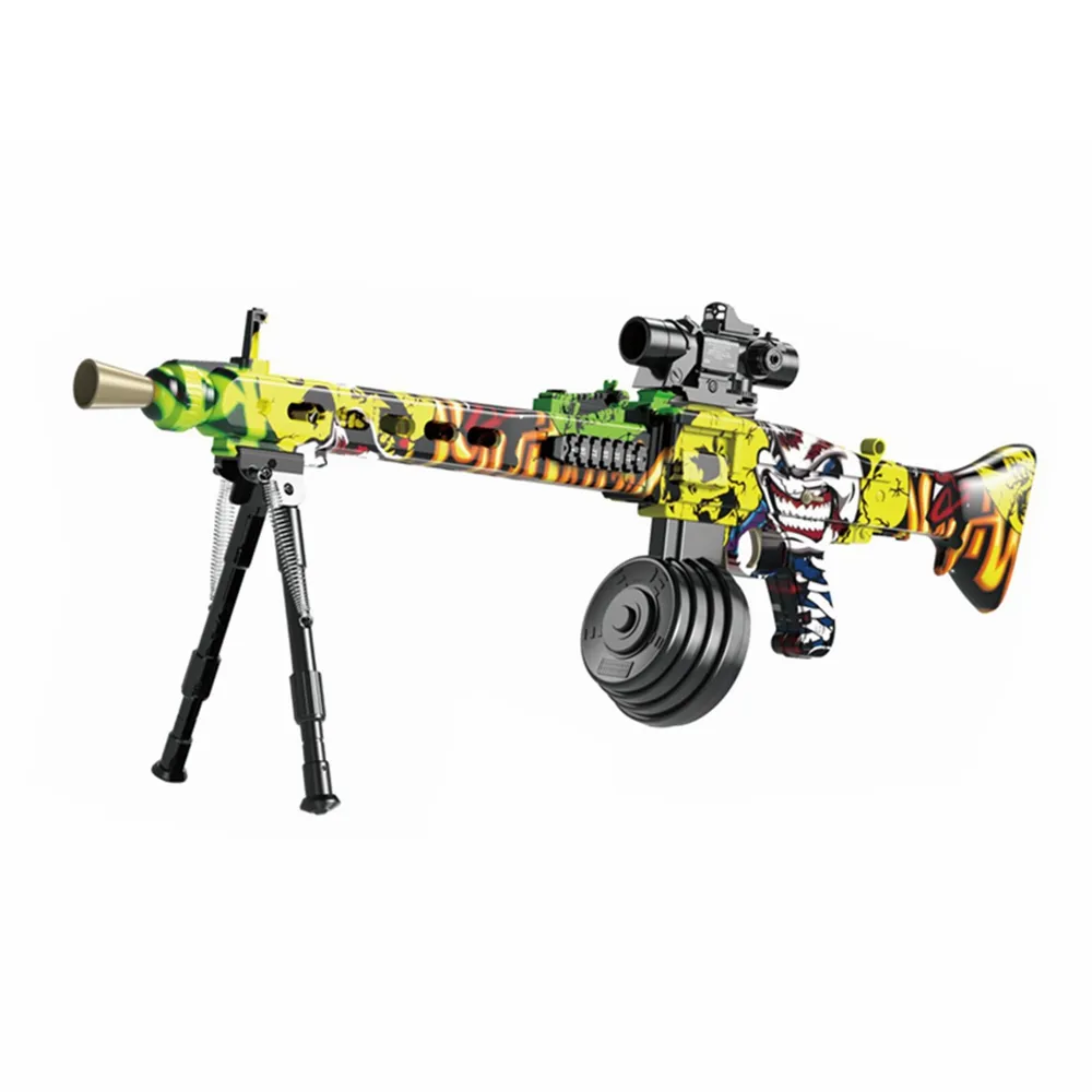 Gel blaster electric multi-shot MG3 soft gun graffiti toys can be customized gun toys