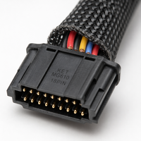 Arnés de Cableado para Bicicleta Eléctrica Solvet KET MG610 de 14 Pines AWG22 UL1061 con Funda de Nailon, Kit Completo de Piezas para Bicicleta Eléctrica Kabbo Wolf GTR