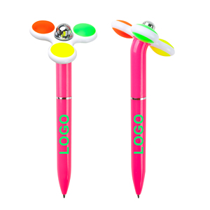 Selling Decompression Novelty Promotional Advertising Fidget Spinner Fancy ABS Plastic <b>Pen</b> with Custom Logo Printing Ballpoint - Product Image 6
