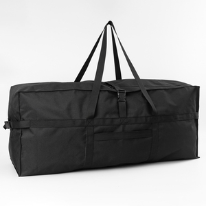 80L, 100L cực lớn nhiệm vụ nặng nề sân bay Đen Chống Nước Du Lịch Túi Duffel với logo tùy chỉnh - Product Image 2