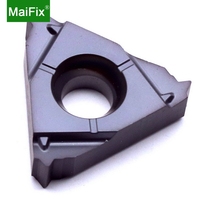 Maifix 16IR 100ISO Lame pour outils de tournage CNC, porte-outil fileté, plaquettes de tournage et de filetage en acier, carbure de tungstène 60 degrés HRA91