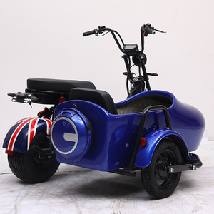 Vélo cargo électrique à 3 roues, tricycle électrique avec pneus larges, <span class=keywords><strong>side</strong></span>-<span class=keywords><strong>car</strong></span> rétro, 60V2000W, vélo électrique vintage à <span class=keywords><strong>vendre</strong></span> - Product Image 5