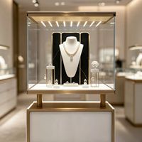 Vitrine à bijoux GZowin avec éclairage LED, robuste et légère, écologique, recyclable, étanche, design personnalisable, portable