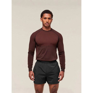 For Foreign Trade Men's Slim Fit Raglan Sleeve <b>Polyester</b> <b>T</b>-<b>shirt</b> Sports Fitness Running Training Wear Elastic - Product Image 1