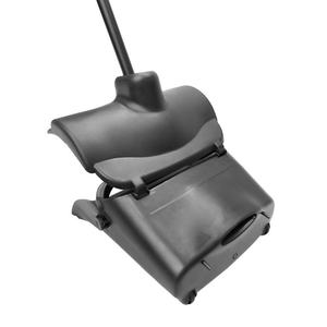 Black Windproof Commercial Hotel Lobby Cleaning <b>Broom</b> Soft PP <b>Broom</b> Head and <b>Dustpan</b> for Dust Collection - Product Image 4