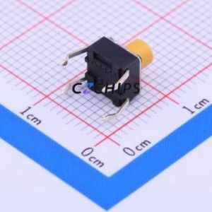 B3F-1062 Tactile Switch Through hole Component (THT)-4P,6x6mm Switch Single Pole Single Throw Round Button 1.5N Through Hole - Product Image 2