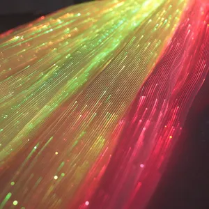 Lumisonata LED light up fiber optic fabric Luminous fabric