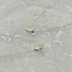 Zogxin Heart Letter Necklace Stainless Steel Pendant Clavicle Chain For Women Gift Jewelry - Product Image 3