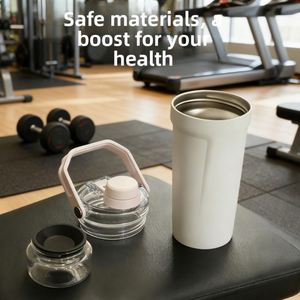 Fitness Gym Shaker Tumbler 600ml 304 Stainless Steel Vacuum Insulated Portable Handheld Workout Cup Reusable Sports Water Bottle - Product Image 4