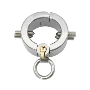 Stainless Steel Weighted Spiked Cock Ring Penis Training Device Huge Ball Stretcher <strong>Male</strong> Bondage <strong>Chastity</strong> <strong>Belt</strong> for Men Pet - Product Image 4