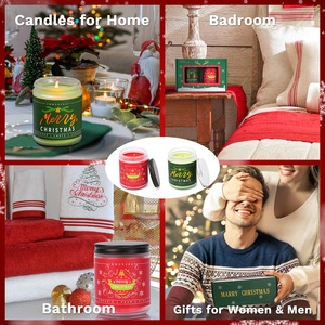 Vela aromática navideña Northern Mu de cera de soja en forma de taza, regalo para las fiestas - Product Image 5