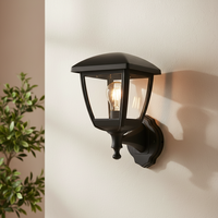 Lumière murale extérieure P406 E27 avec diffuseur PC et capteur de mouvement PIR, étanche IP44