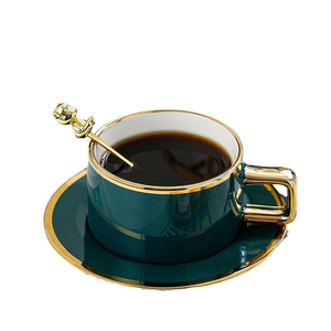 Coffee <b>cup</b> <b>set</b> featuring high-end and exquisite design, a small-scale collection of European-style ceramic <b>cups</b> and saucers - Product Image 1