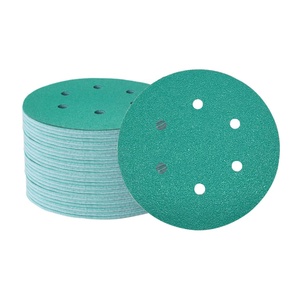 Disques de ponçage à dos en film vert avec fixation auto-agrippante de 150 mm - Product Image 3