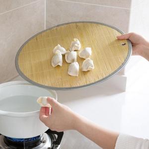 Tapis rond en bambou pour raviolis, surface épaisse antiadhésive pour la préparation de raviolis et de potstickers, outil de cuisine - Product Image 2