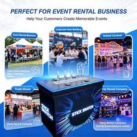 Machine de jeu STICK SNATCH pour 2 joueurs, avec lumières LED, défi visuel et tactile de réaction en PE, pour intérieur et extérieur, location pour fêtes foraines