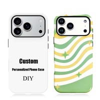 Casing HP TPU PC Tangguh 2 in 1 3D Lapis Ganda Anti Benturan 360 Full Cover untuk iPhone 16 Pro Max 17 17 Pro